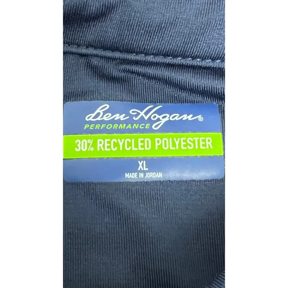 Ben Hogan Performance Golf Polo Shirts Mens XL Blue White Short Sleeve - Picture 3 of 4